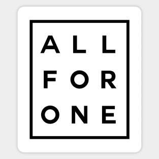 All For One Boxed (Black) Magnet